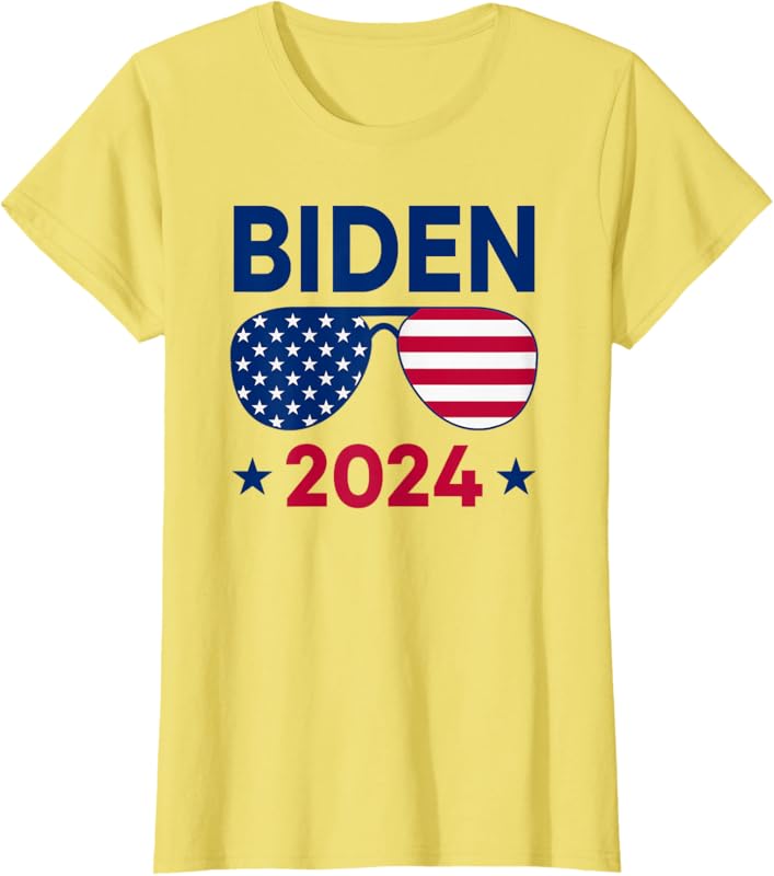 Ethyie Joe Biden 2024 Sunglasses American Flag Re-Elect Campaign T ...