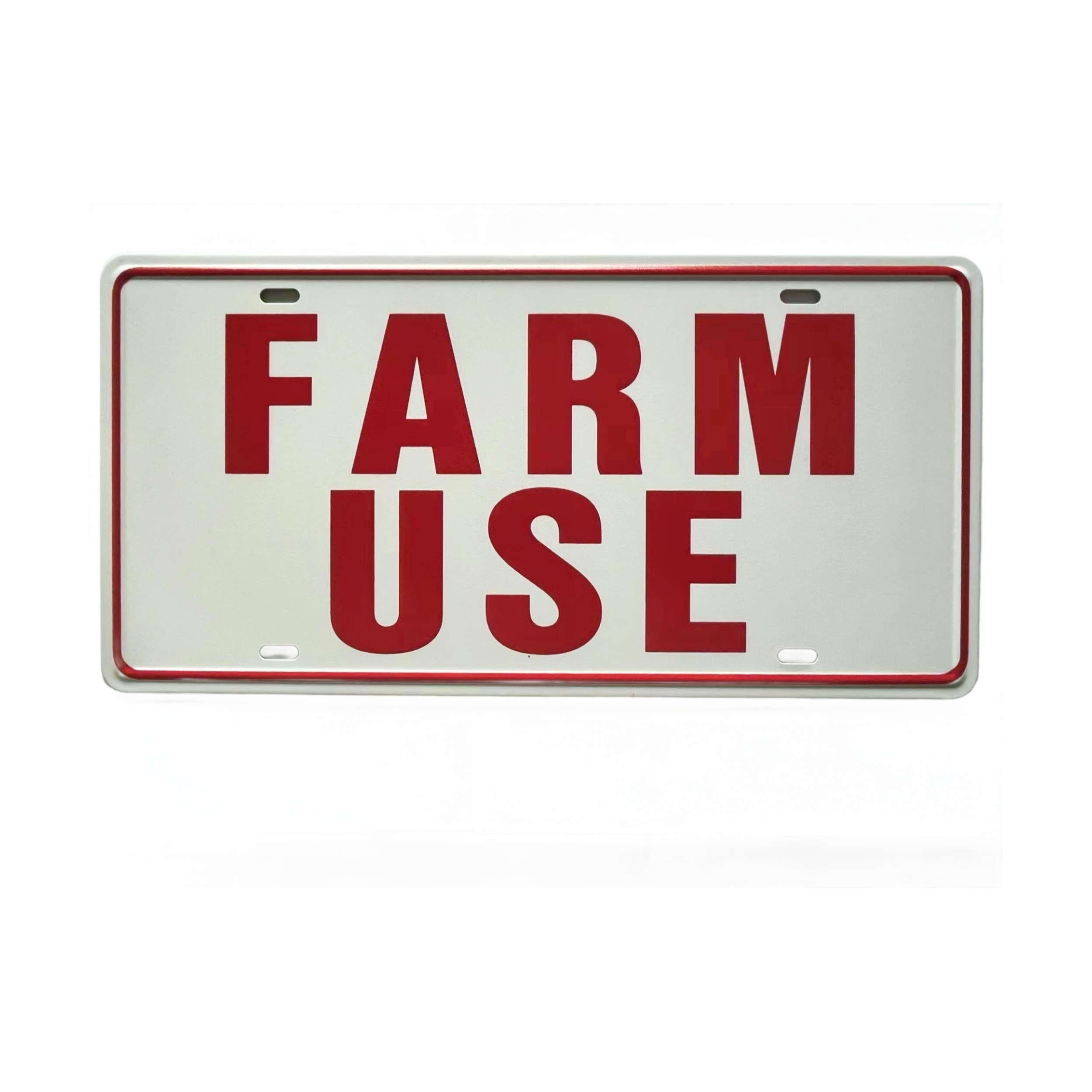 Ethyie Vintage Farm License Plate Sign Rustic Metal Plaque for Home