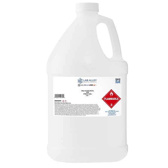 Lab Alley Ethyl Acetate 99.5% ACS/USP/NF Grade, 1 Gallon