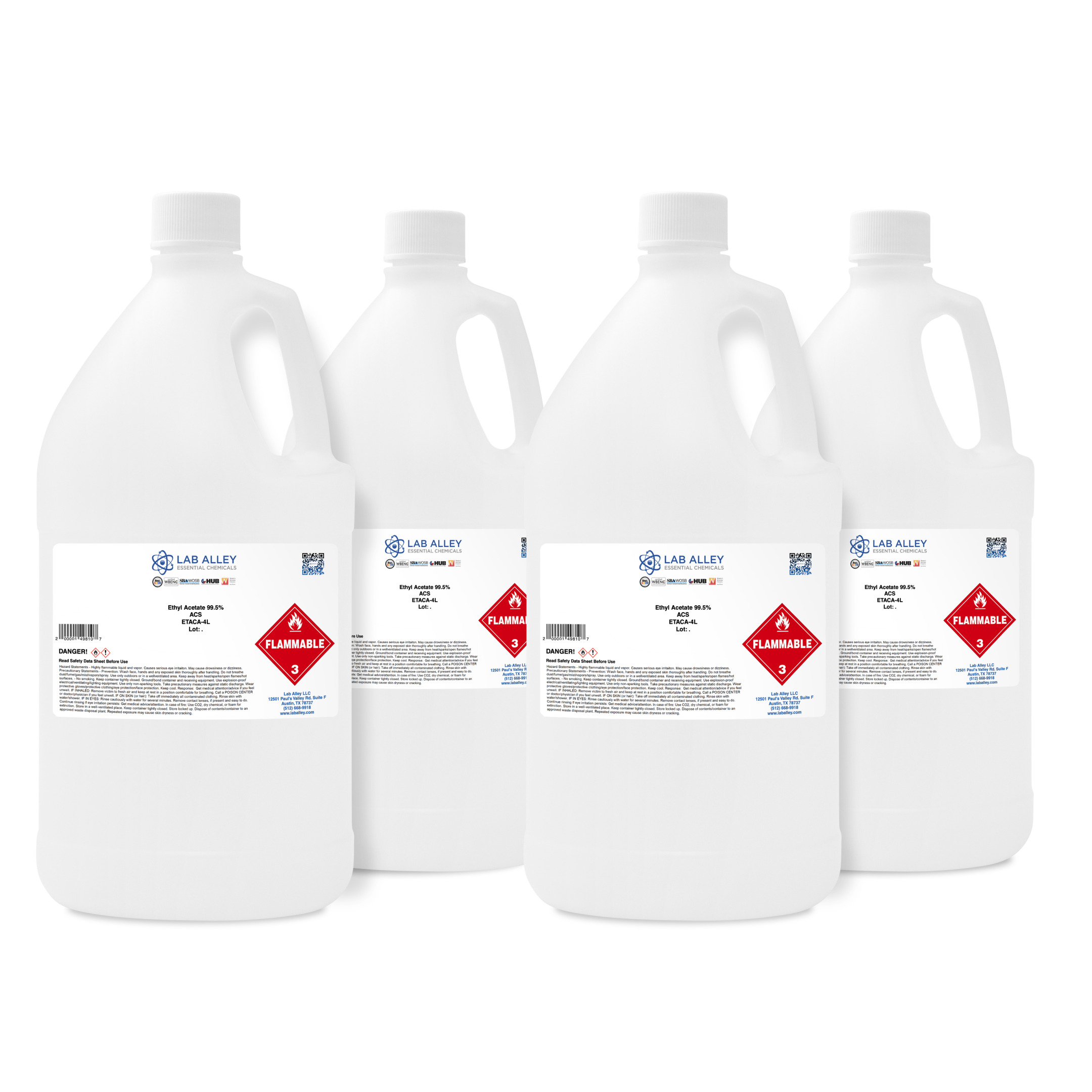 Ethyl Acetate 99.5% ACS/USP/NF Grade 4L - Walmart.com