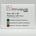 thumbnail image 1 of Ethylglyde Natural White HDPE Sheet. Great for Cutting Board, Marine Board, and DIY Projects. 48" x 96" x 1/8", 1 of 9