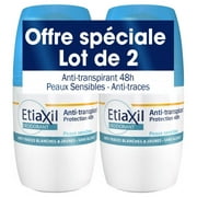 Etiaxil Anti-Perspirant Deodorant 48h Roll-on Sensitive Skin Anti-Traces 2 x 50ml 1.67oz