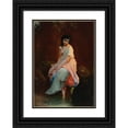 thumbnail image 1 of Etienne Adolphe Piot 14x18 Black Ornate Wood Framed Double Matted Museum Art Print Titled - The Bather, 1 of 5
