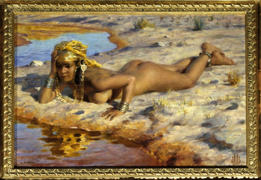 Etienne Dinet (1861-1929) Canvas Art - (24 x 18)