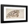 thumbnail image 1 of Etienne de Lavallée-Poussin 24x15 Black Modern Framed Museum Art Print Titled - Half Lunette with Putto and Monster (18th Century), 1 of 1