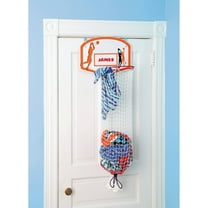 Etna Over the Door Basketball Laundry Hamper -Space Saving Hanging Laundry Hamper with Metal Ring, Backboard, Drawstring Bag-Fun Laundry Hamper to use in Kids Room, Dorm Rooms, Dunk Away Dirty Laundry