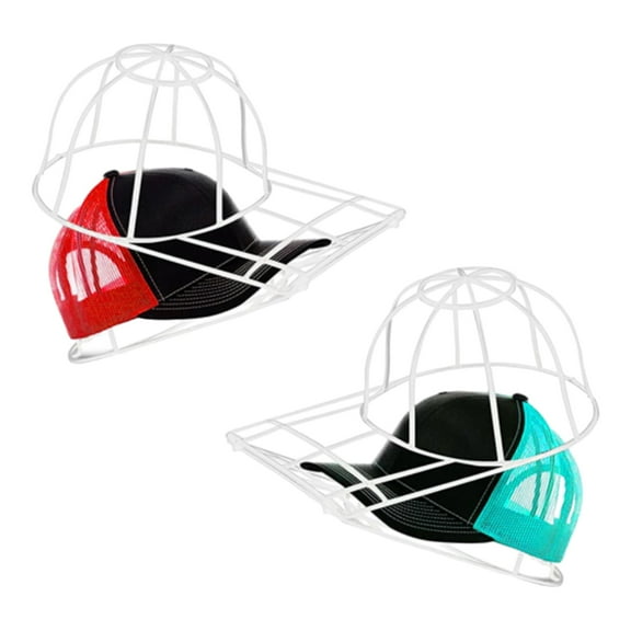 Etna - Hat Washer Original Ball Baseball Golf Cap Cleaner Plastic Cage - White 2-Pack