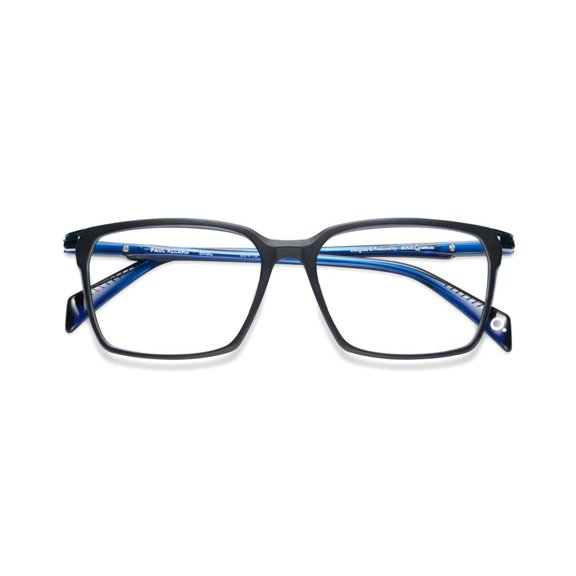 Etnia Barcelona Men's Paul Ricard Rectangular Frame Sunglasses With Blue Inner Arms Black