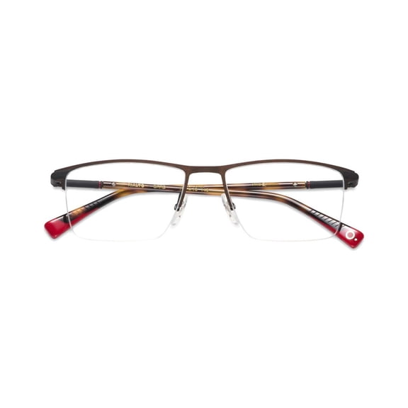 Etnia Barcelona Men's Rialto Rectangular Eyeglasses With Metal Frame And Tortoiseshell Temples Black