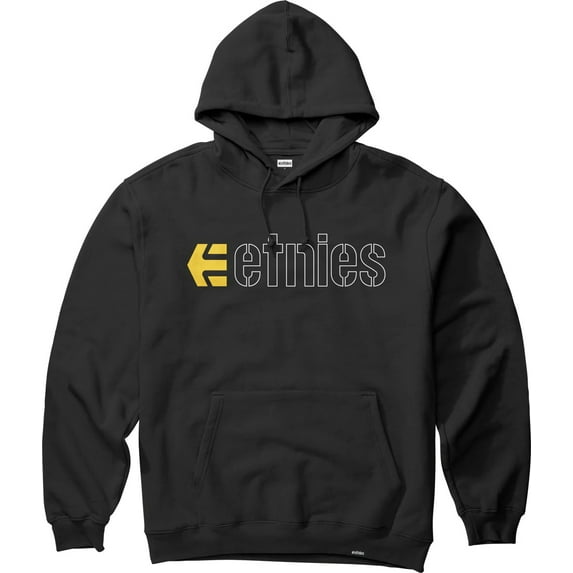 Etnies Kids' Boys' Youth Ecorp Pullover Fleece Hoodie Sweatshirt (Medium, Black)