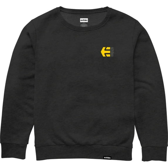 Etnies Men's Corp Combo Pullover Crewneck Sweatshirt (Small, Black)
