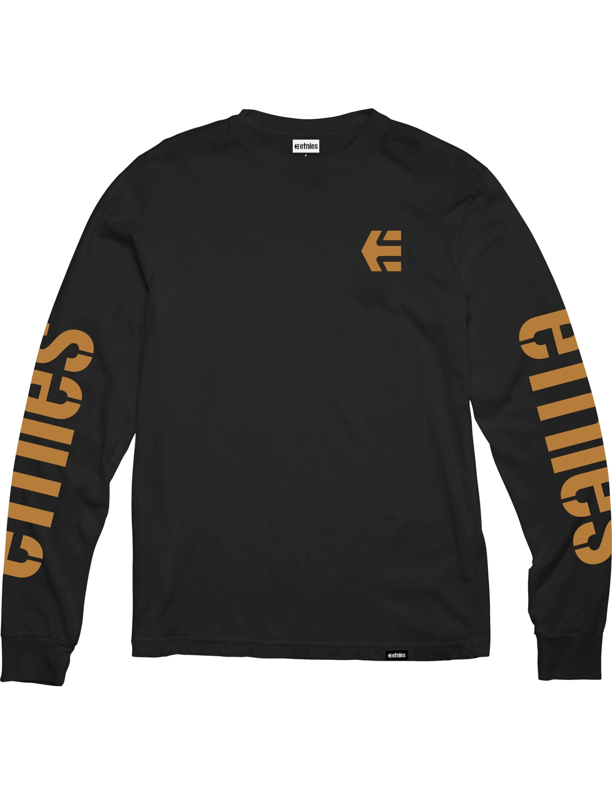 Etnies Men's Icon Grapphic Logo Print Long Sleeve Tee T Etnies Men's Icon Grapphic Logo Print Long Sleeve Tee T