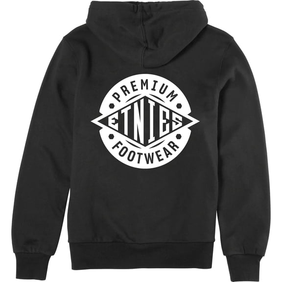 Etnies Men's Premium Footwear Full Zip Fleece Hoodie Sweatshirt (Small, Black)