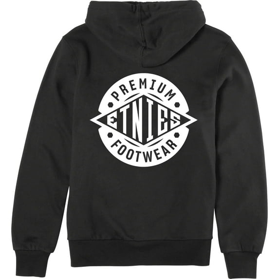 Etnies Men's Premium Footwear Full Zip Pullover Fleece Hoodie Sweatshirt (X-Large, Black)