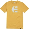 thumbnail image 1 of Etnies Men's T-Shirt Icon Logo Short Sleeve Crewneck Tee (Small, Mustard/White), 1 of 1