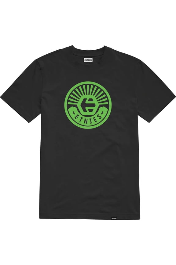 Men's T-Shirt Wheel Well Short Sleeve Crewneck Tee (Medium, Black)