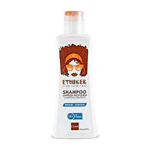 Etniker Shampoo Limpieza Profunda Sin Sal L'mar Purificante Anti Residuos | Lmar Afro and Curly Hair Care Clarifying Shampoo No Parabens 8.4oz-250ml