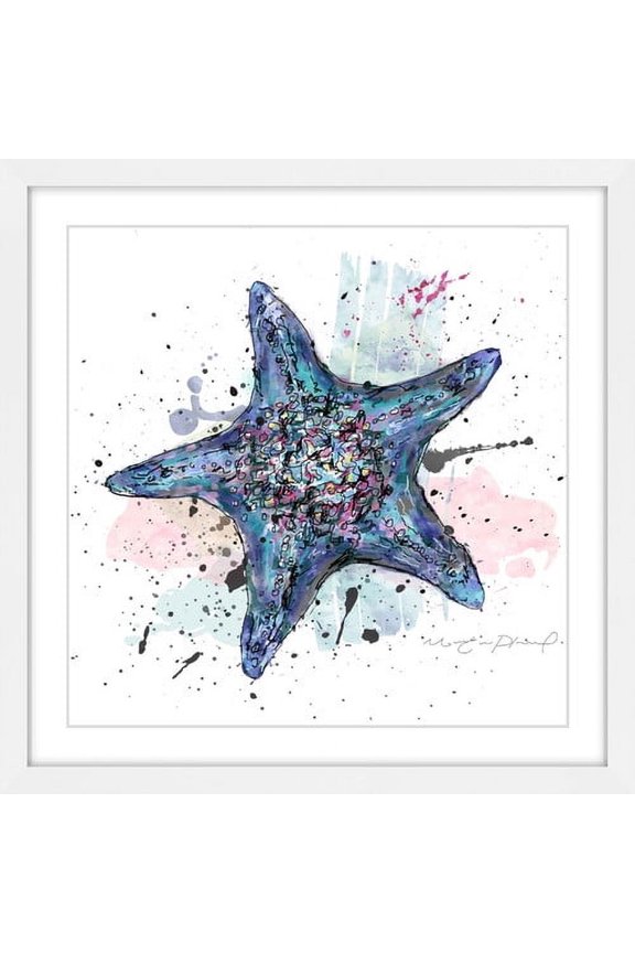 "Etoile de Bleue" Framed Painting Print