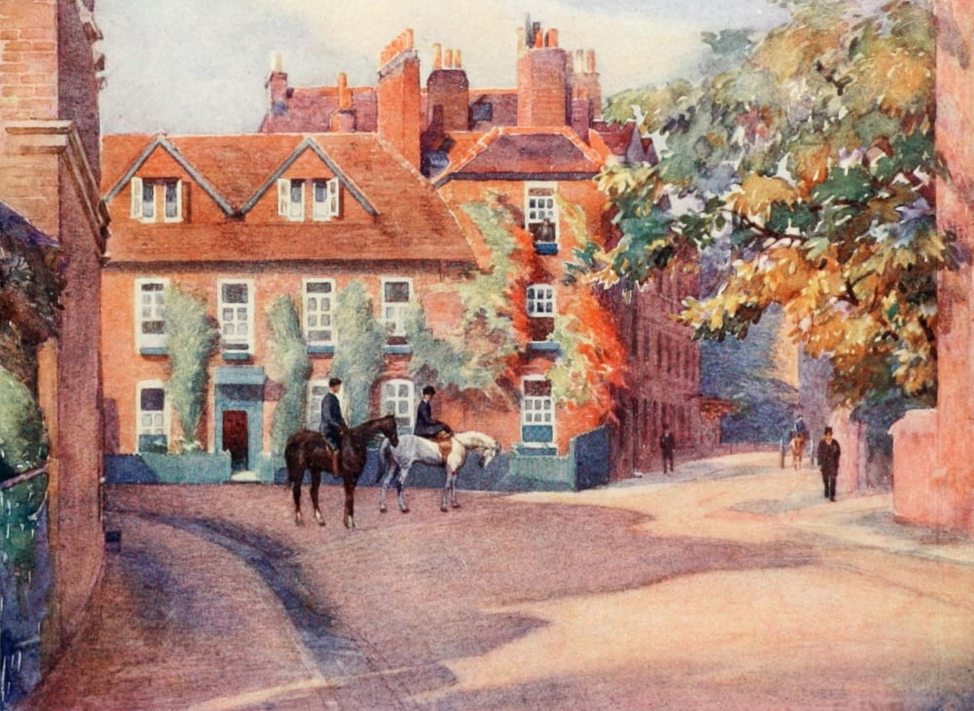 Eton 1909 Common Lane House Canvas Art - ED Brinton (24 x 36)