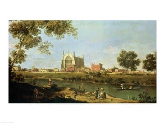 Eton College Canvas Art - Giovanni Antonio Canaletto (24 x 18)