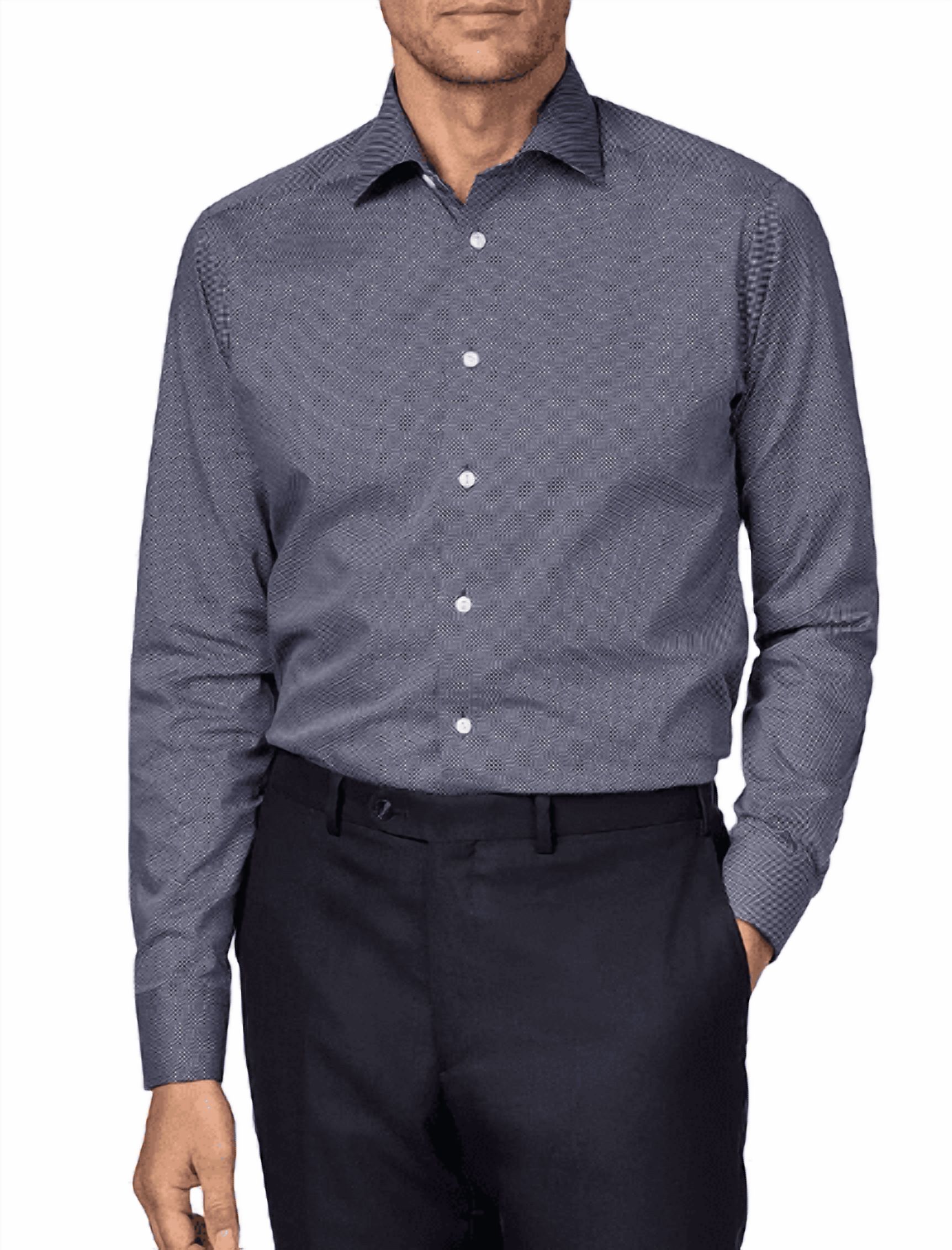 Eton Signature Dotted Slim-Fit Dress Shirt