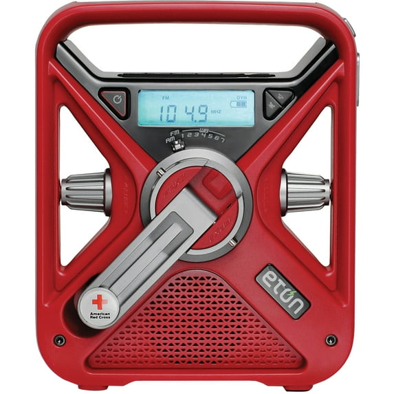 Eton Portable AM/FM Radio, Red, ARCFRX3