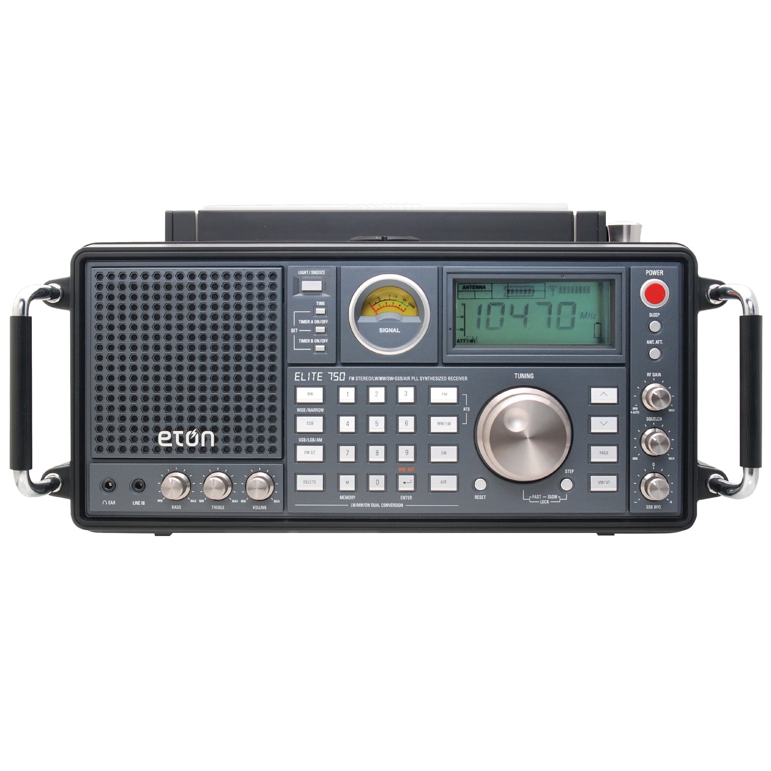 Radio Numérique Portable Eton E10 - AM/FM/ondes Courtes NOAA - Gris - Occasion