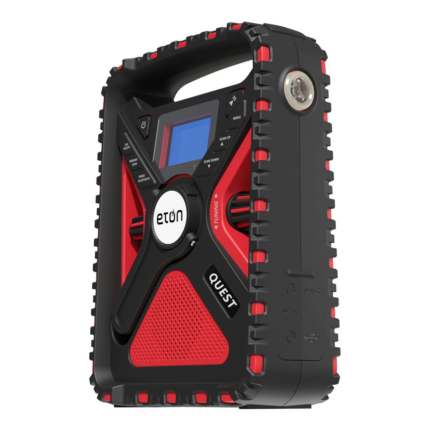 Eton Quest Red and Black Hand Crank Emergency Radio