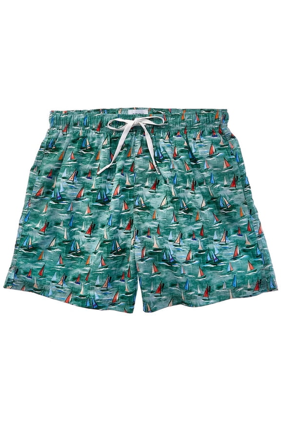 mens Boat Swim Short, XXL, Green