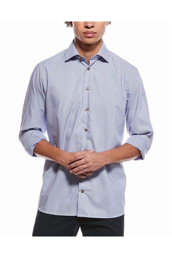 mens  Contemporary Fit Shirt, 47, Brown