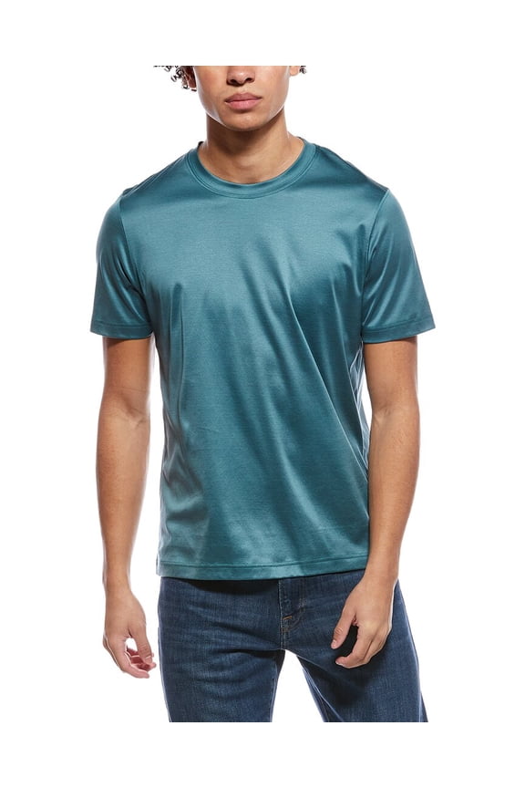 mens Filo Di Scozia Slim Fit T-Shirt, m, Green