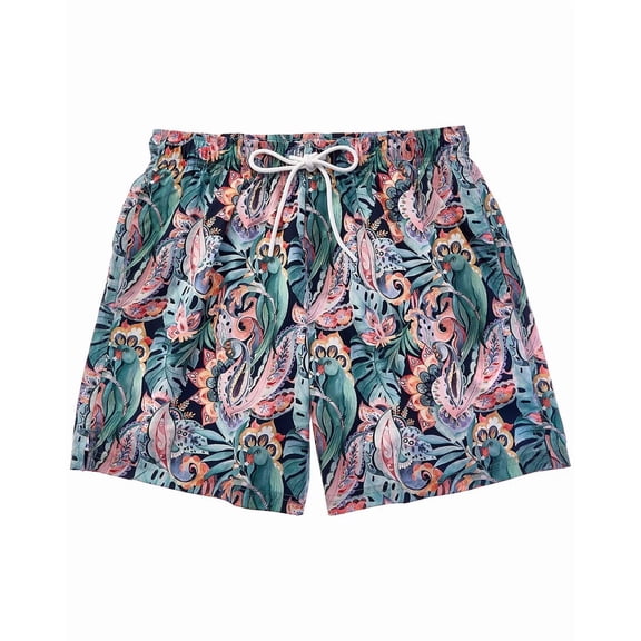 Eton mens Floral Swim Short, XXL, Green