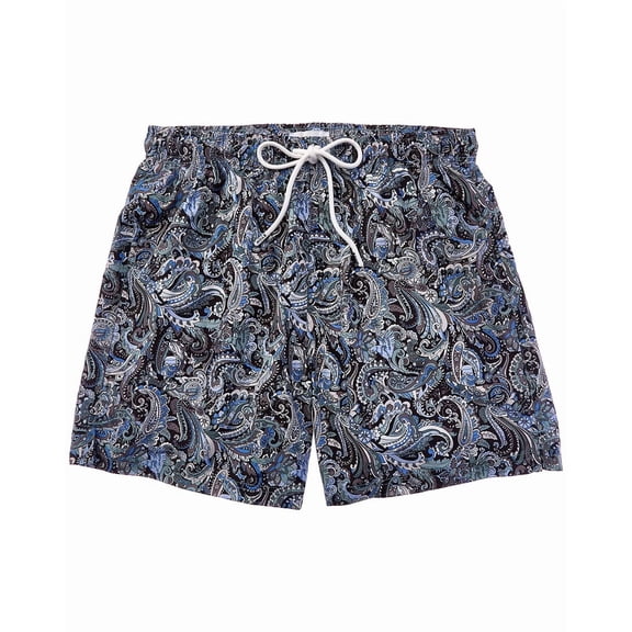Eton mens Paisley Swim Short, XXL, Blue