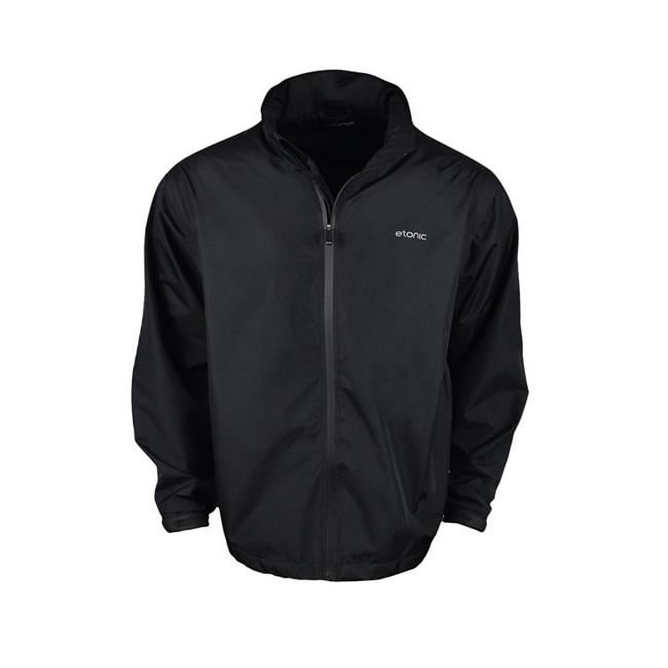 Etonic 20ETNRAINTPMEN2X111BLK01 Mens ZipOff Sleeves Waterproof Rain