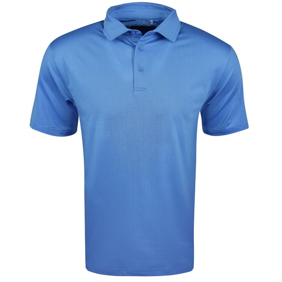 Etonic Golf Gingham Print Polo Cobalt/Tranquil Blue Small