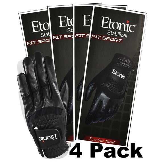 Etonic Golf MLH Stabilizer� F1T Sport Glove (4 Pack) Black Cadet Small