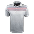 thumbnail image 1 of Etonic Golf Men's '21 Chest Stripe Performance Polo Shirt, Small Gray -, 1 of 1