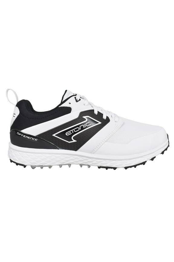 Men’s Spikeless Golf Shoes, White/Black