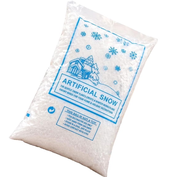 Etracrec Artificial Snow Flakes for Holiday Displays, White Plastic Loose Snow Flakes to Scatter Across Wood, Glass, or Fabric in Table and Retail Scenes