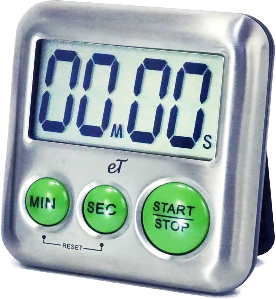 Etradewinds Elegant Stainless Steel Digital Kitchen Timer (Lime ...