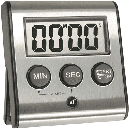 Etradewinds Elegant Stainless Steel Model eT-23 Digital Kitchen Timer