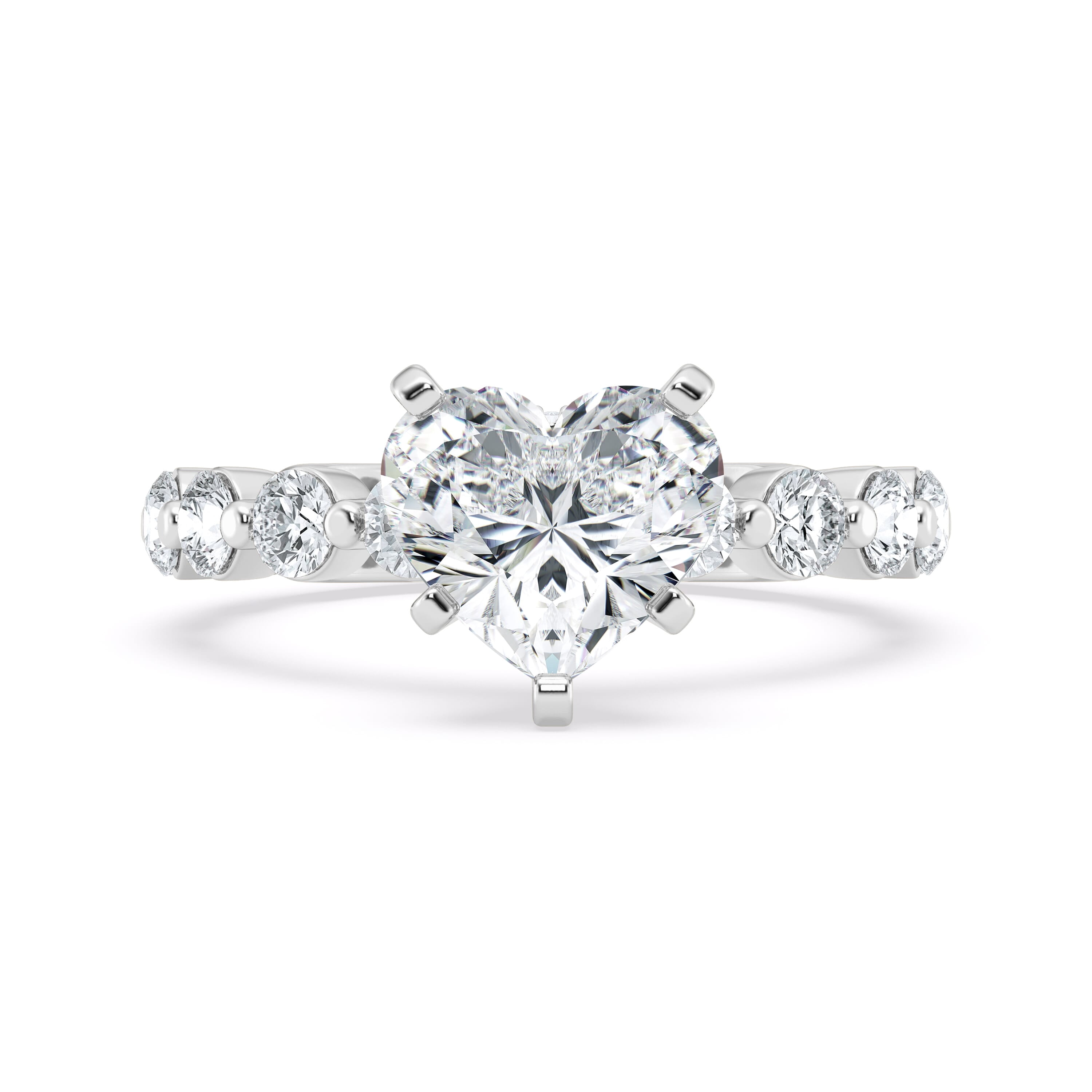 Etrena Jewel 1.5 Ct Heart Cut Lab-Created Simulated Diamond Engagement ...