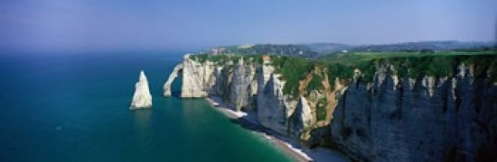 Etretat Normandy France Canvas Art - Panoramic Images (36 x 12)