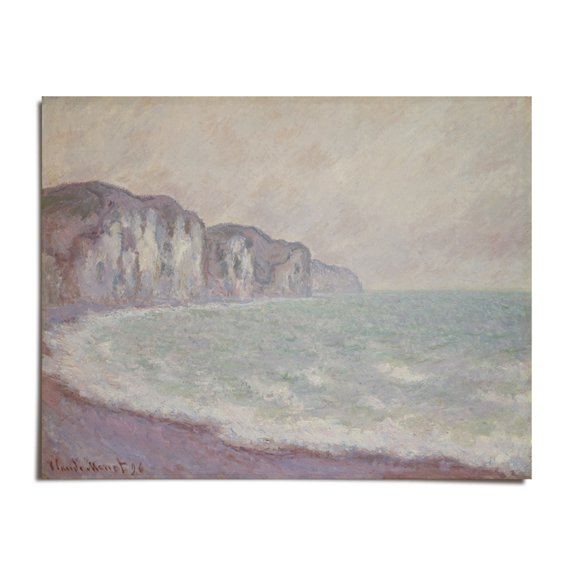 Etretat, The Beach And The Porte Daval, 1884 - Claude Monet - 9x12 - Wall Art Print - UNFRAMED