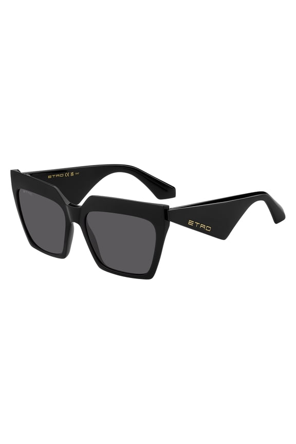 - ETRO 0001/S, Oversize acetate women BLACK/GREY