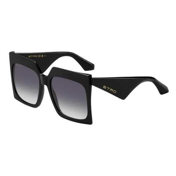 Etro - ETRO 0002/S, Oversize acetate women BLACK/GREY SHADED