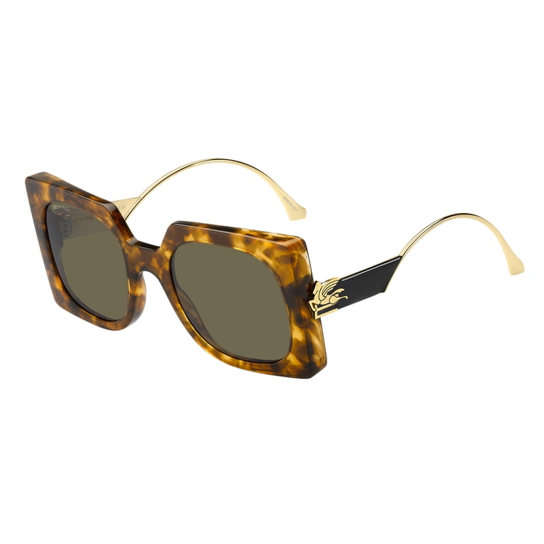 Etro ETRO 0026/S, YELLOW HAVANA/GREEN, Size54X23X140, Oversized, Etro - ETRO 0026/S, Oversize acetate women YELLOW HAVANA  main image 4