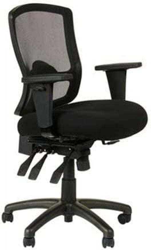 Adjustable Ergonomic Mesh Office Chair with Tilt and Swivel, Black
