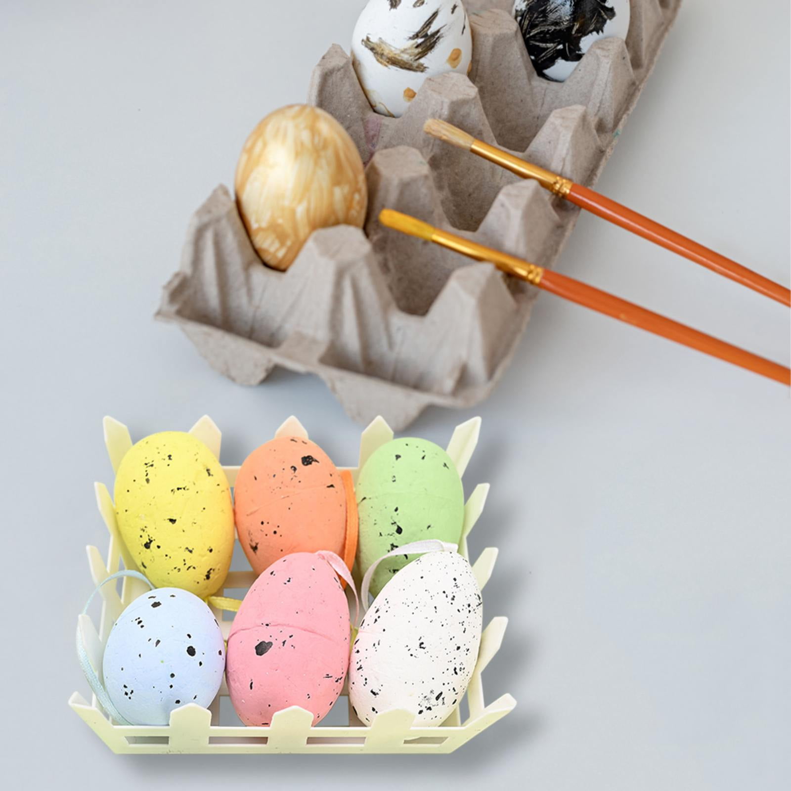 Etsjal Easter Decoration Supplies Easter Egg Simulation Dovess Egg Foam