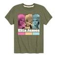 thumbnail image 1 of Etta James - Portrait Grid - Youth Short Sleeve Graphic T-Shirt, 1 of 5